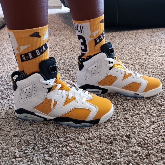 Jordan 6 yellow ochre socks - Picture 4 of 6
